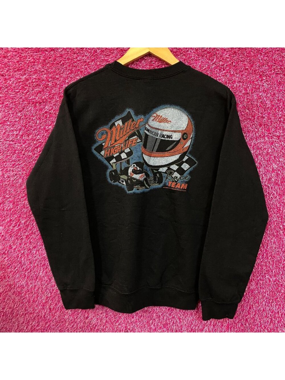 Junk Food Miller High Life Racing Pit Flea Market Fleece size XS